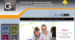 Desktop Screenshot of gbimmobilier.net